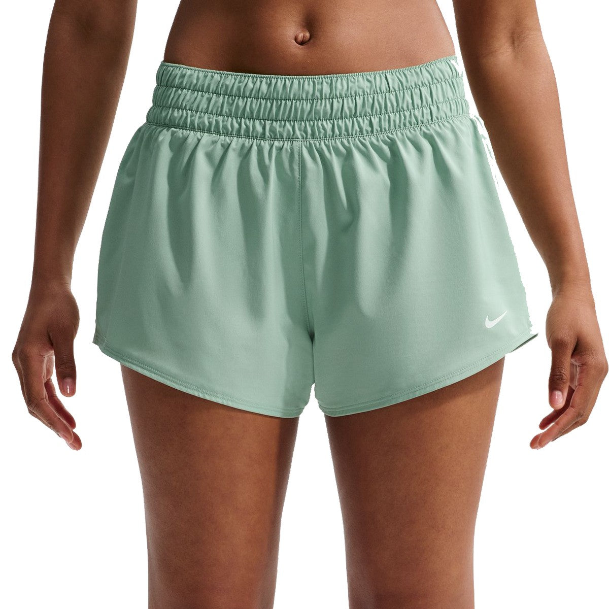 Nike Womens Dri-Fit Mid-Rise 3in. Brief-Lined Shorts