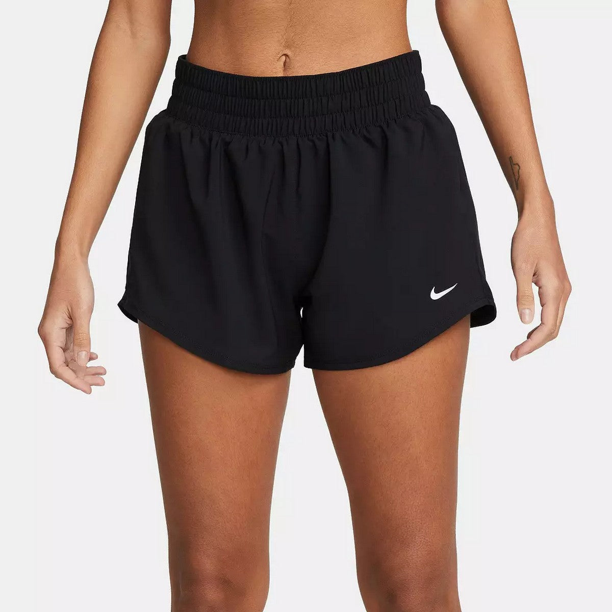 Nike Womens Dri-Fit Mid-Rise 3in. Brief-Lined Shorts