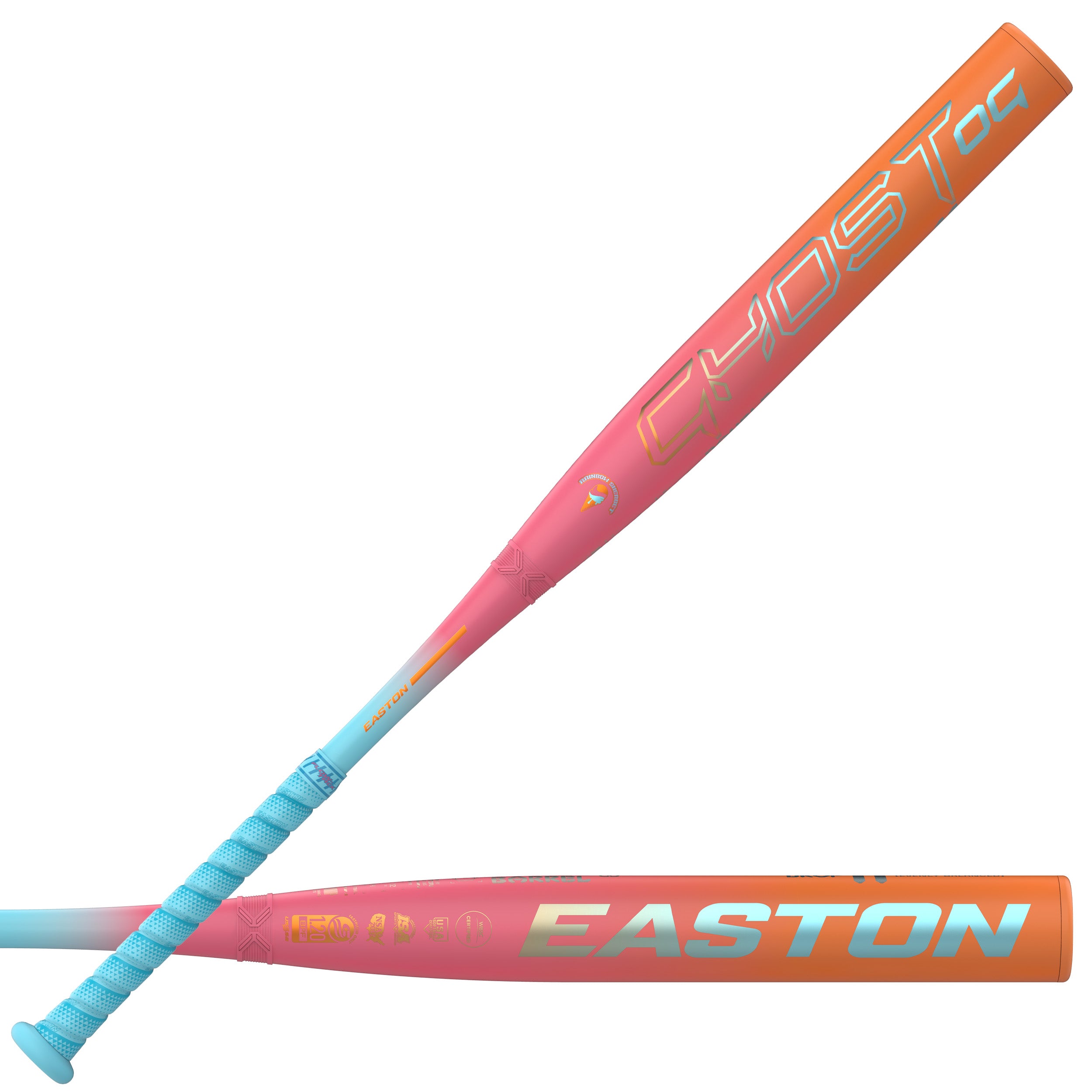 Easton 2026 Ghost OG Rainbow Sherbet 2-Piece Composite -11 Fastpitch Bat