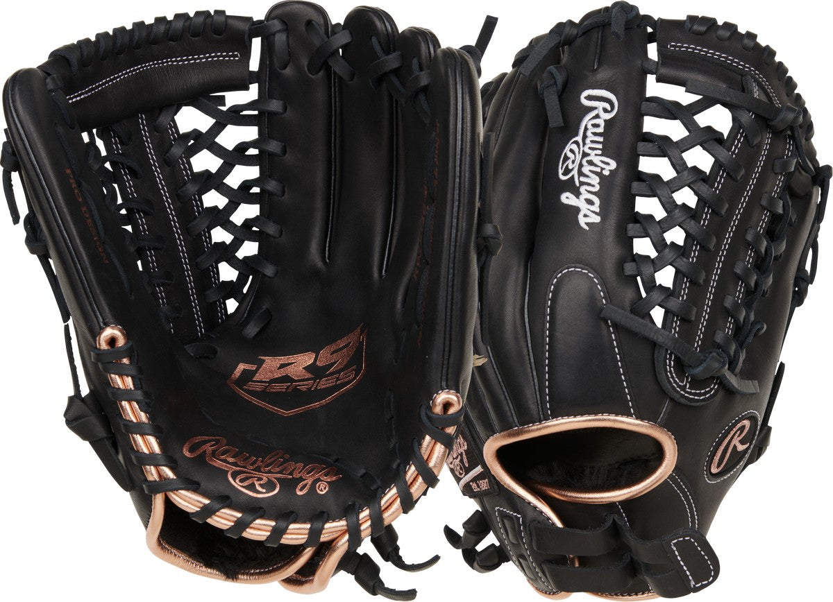 Rawlings R9 RR9SB120-4B 12" Fastpitch Softball Outfield Glove