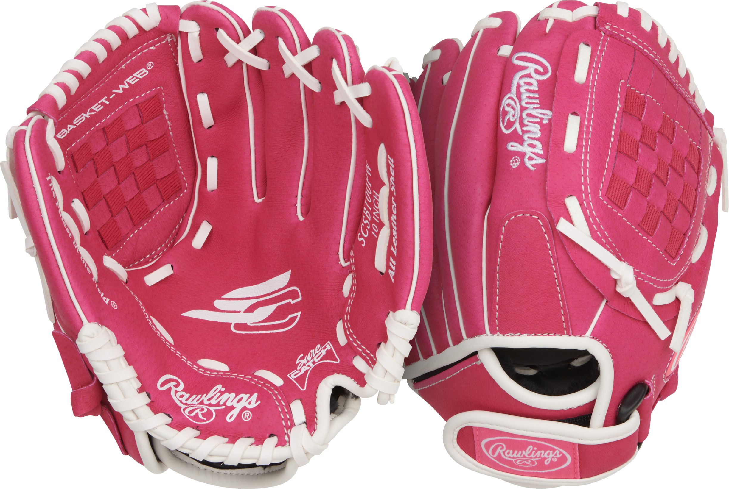 Rawlings Sure Catch Series SCSB100PW Model 10" Youth Fastpitch Softball Glove