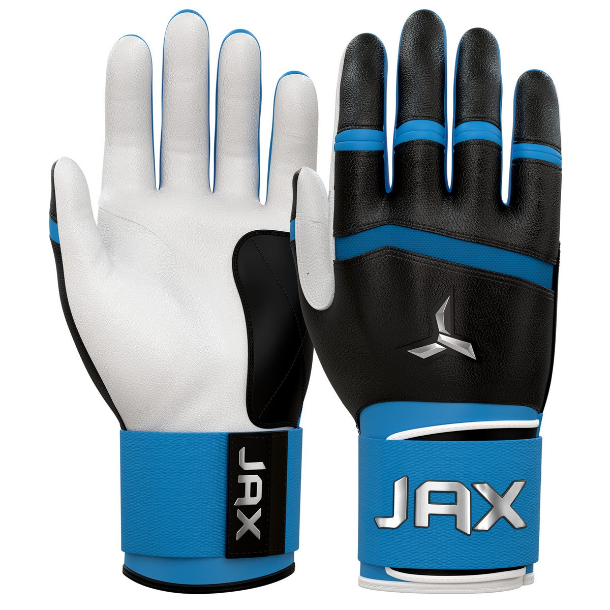 Jax Blue Raspberry Blast Traditional Swing Strap Cuff Adult Batting Gloves