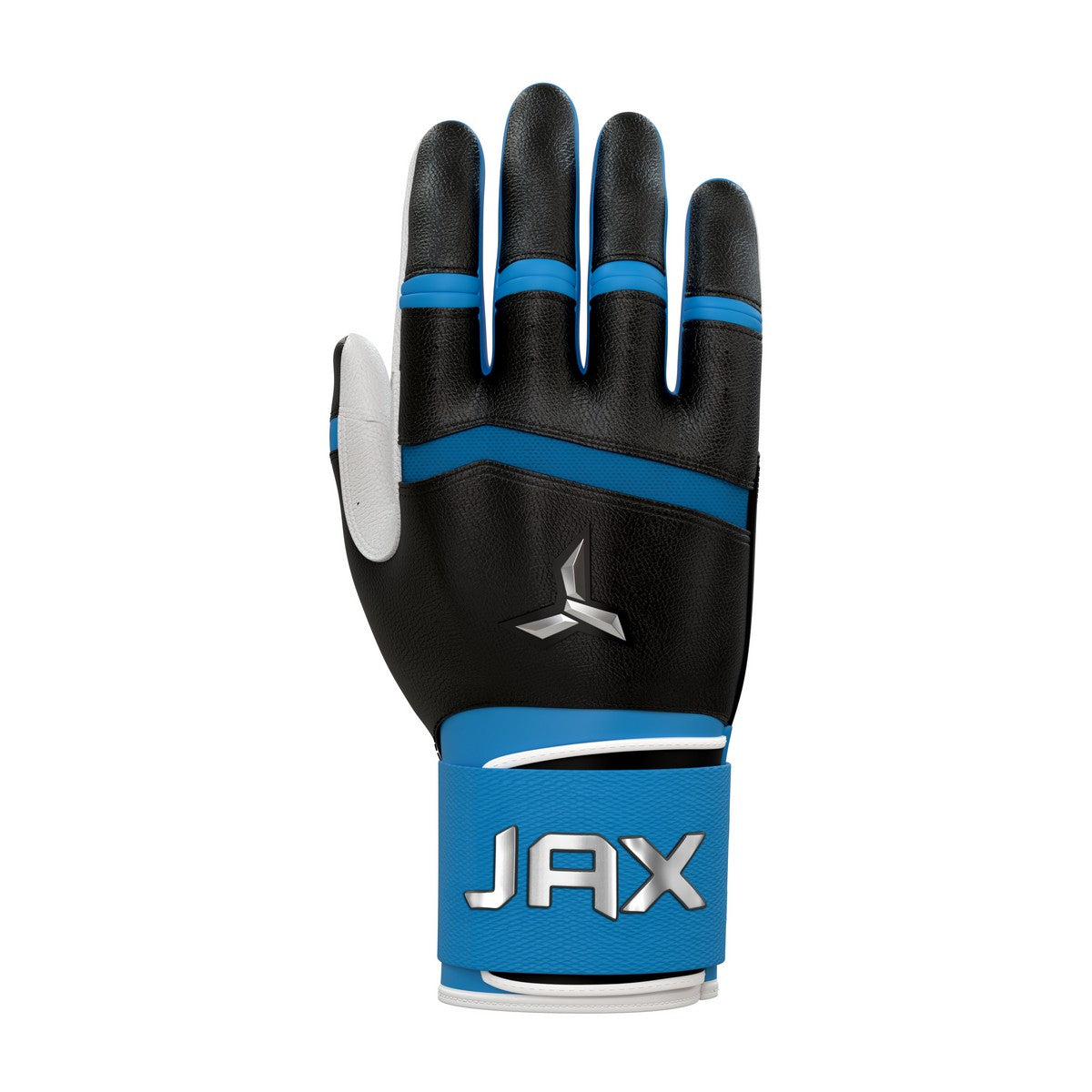 Jax Blue Raspberry Blast Left Handed Swing Strap Cuff Adult Batting Gloves