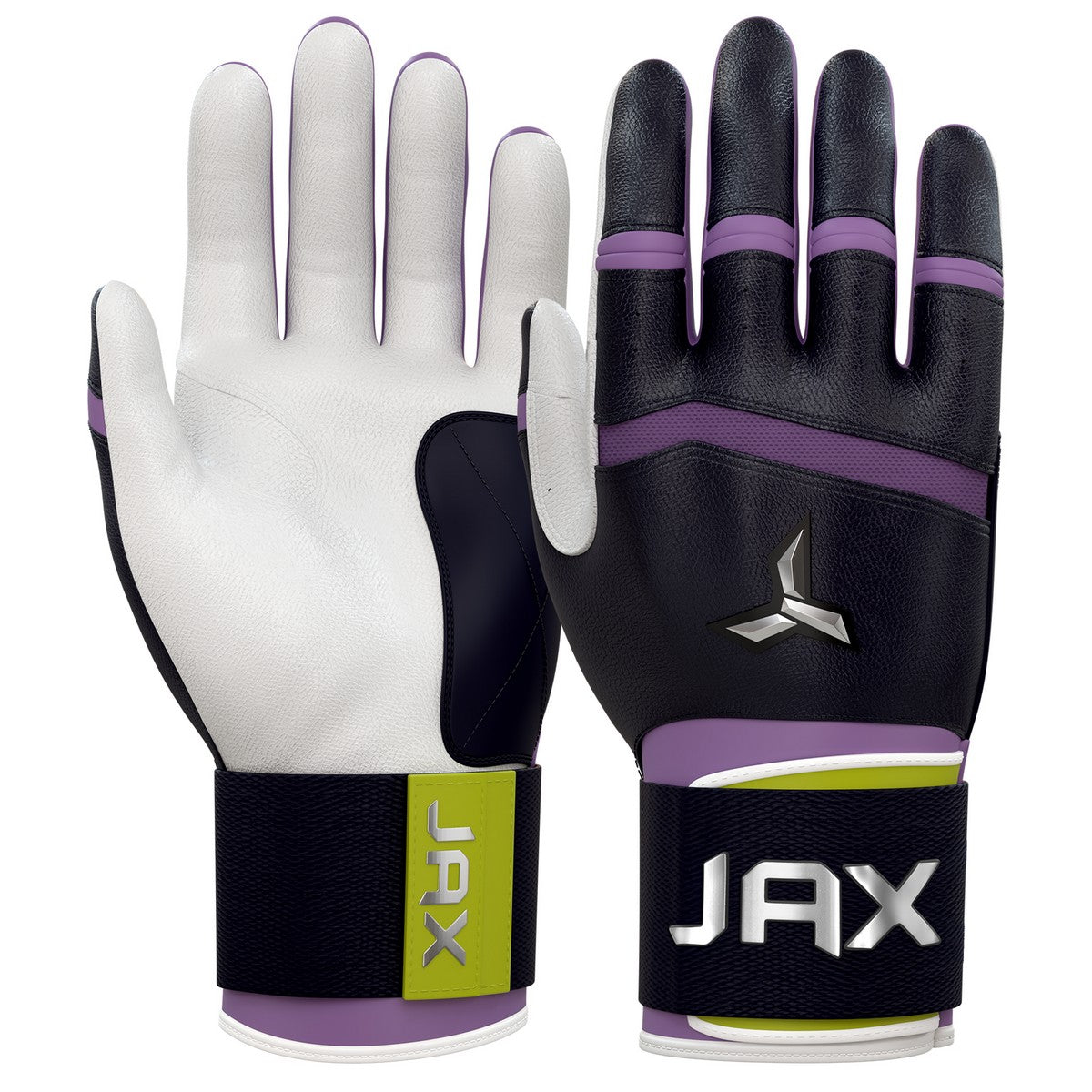 Jax Going Yard Grape Traditional Swing Strap Cuff Adult Batting Gloves
