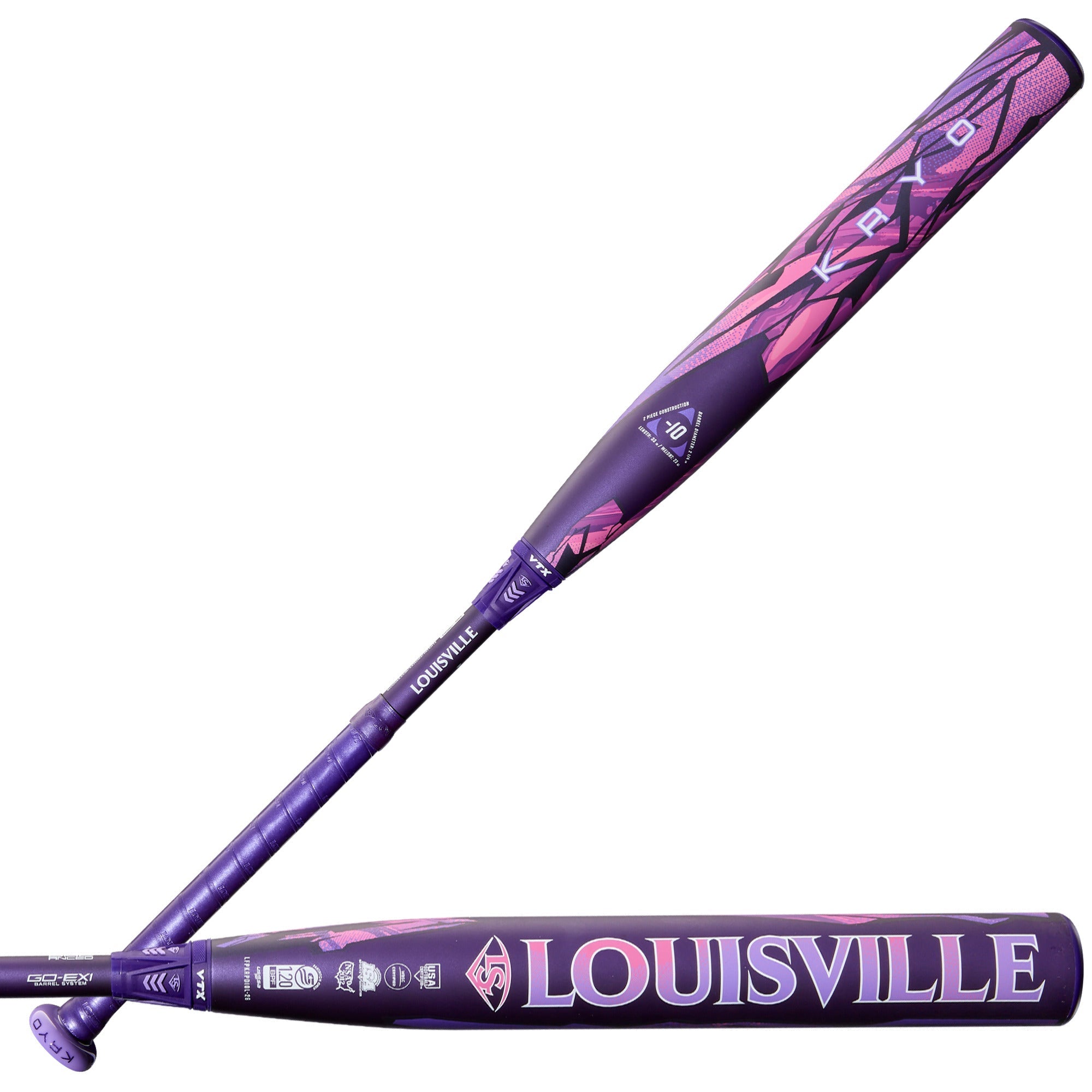 Louisville Slugger 2026 Kryo Limited Edition Thundernight 2 Piece -10 Fastpitch Softball Bat