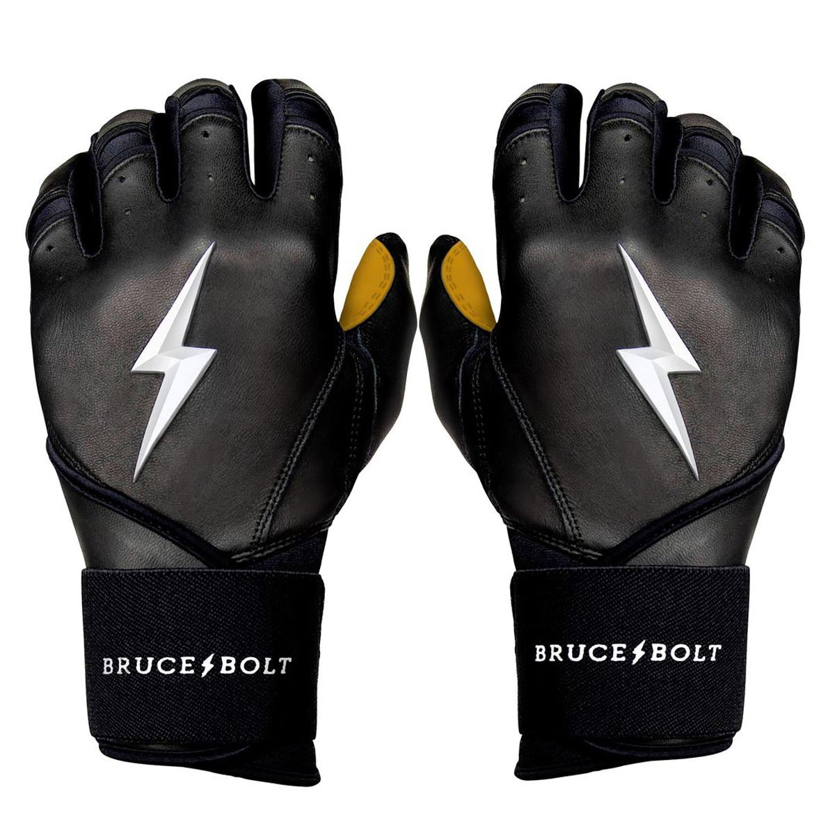 Bruce Bolt Adult Premium Pro Long Cuff Pair of Batting Gloves