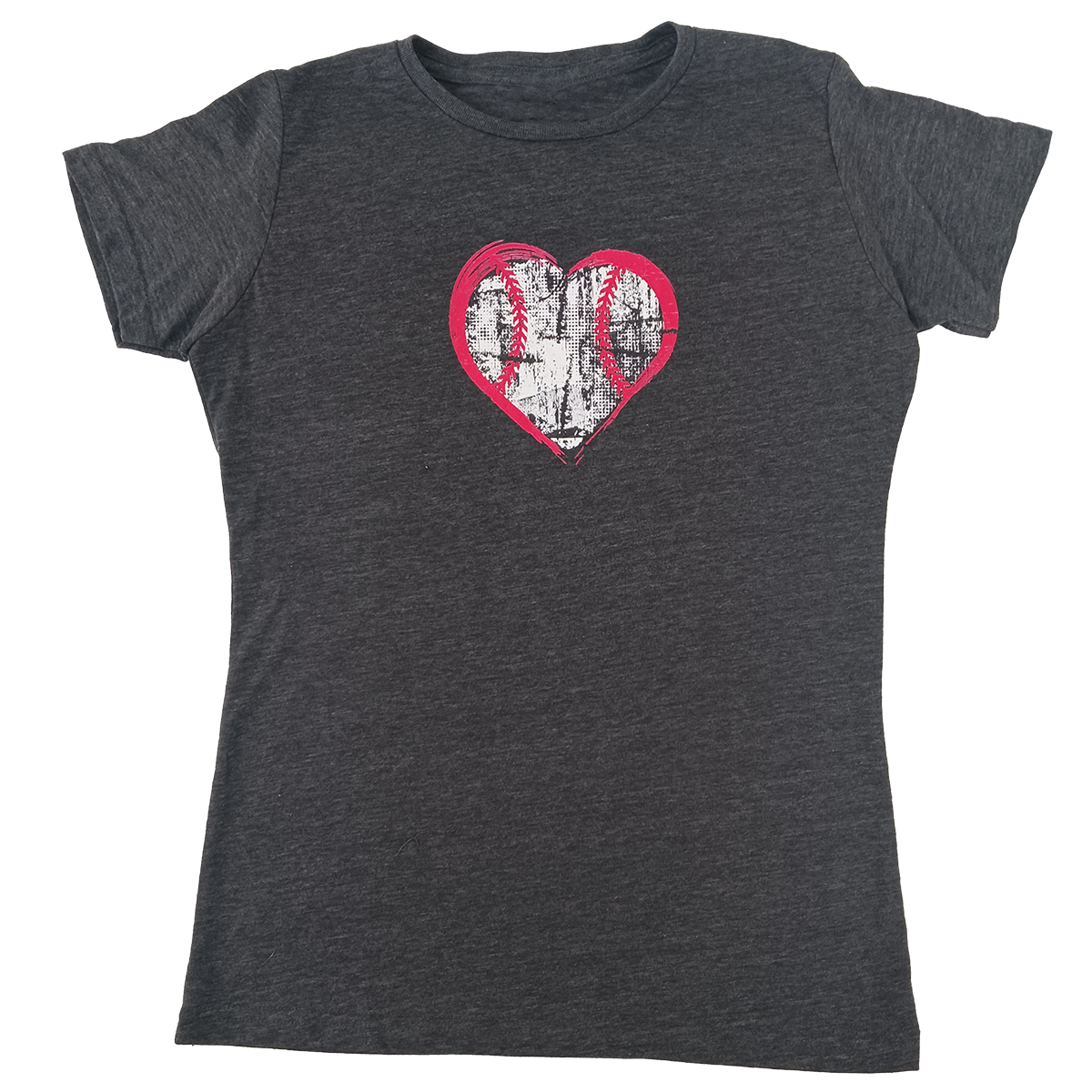 Team Express Ladies Triblend Baseball Heart Tee