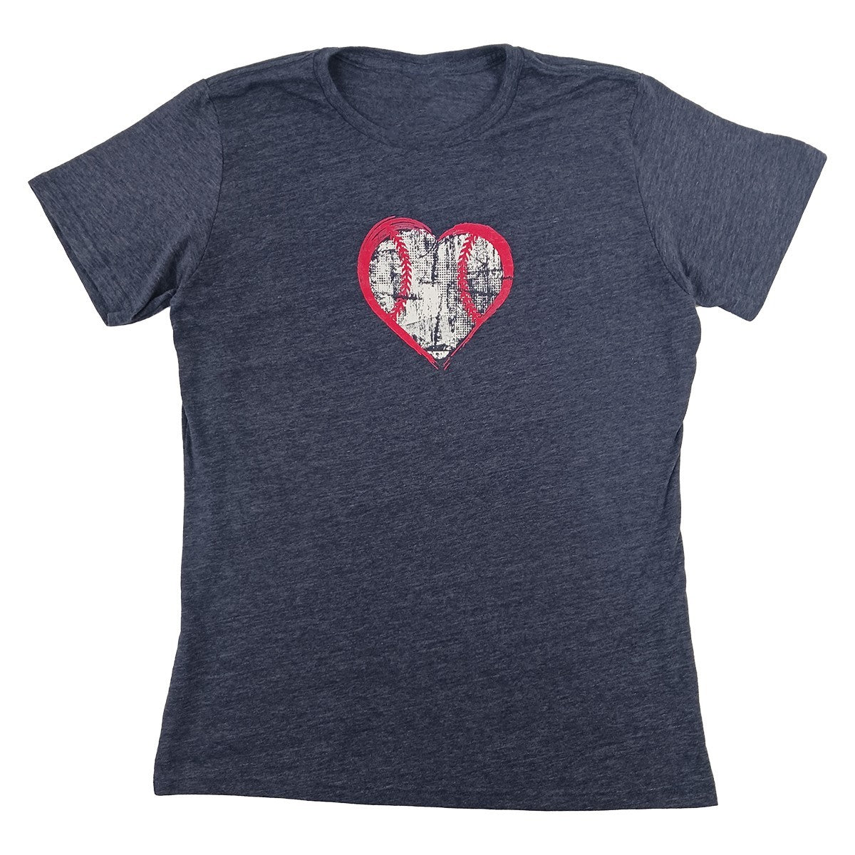 Team Express Ladies Triblend Baseball Heart Tee