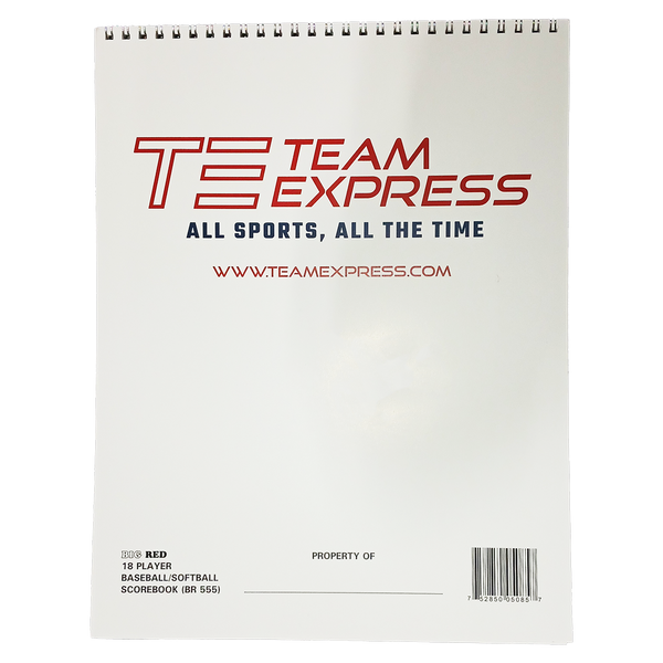 Team Express Custom 18 Player Baseball/Softball 25 Game Scorebooks