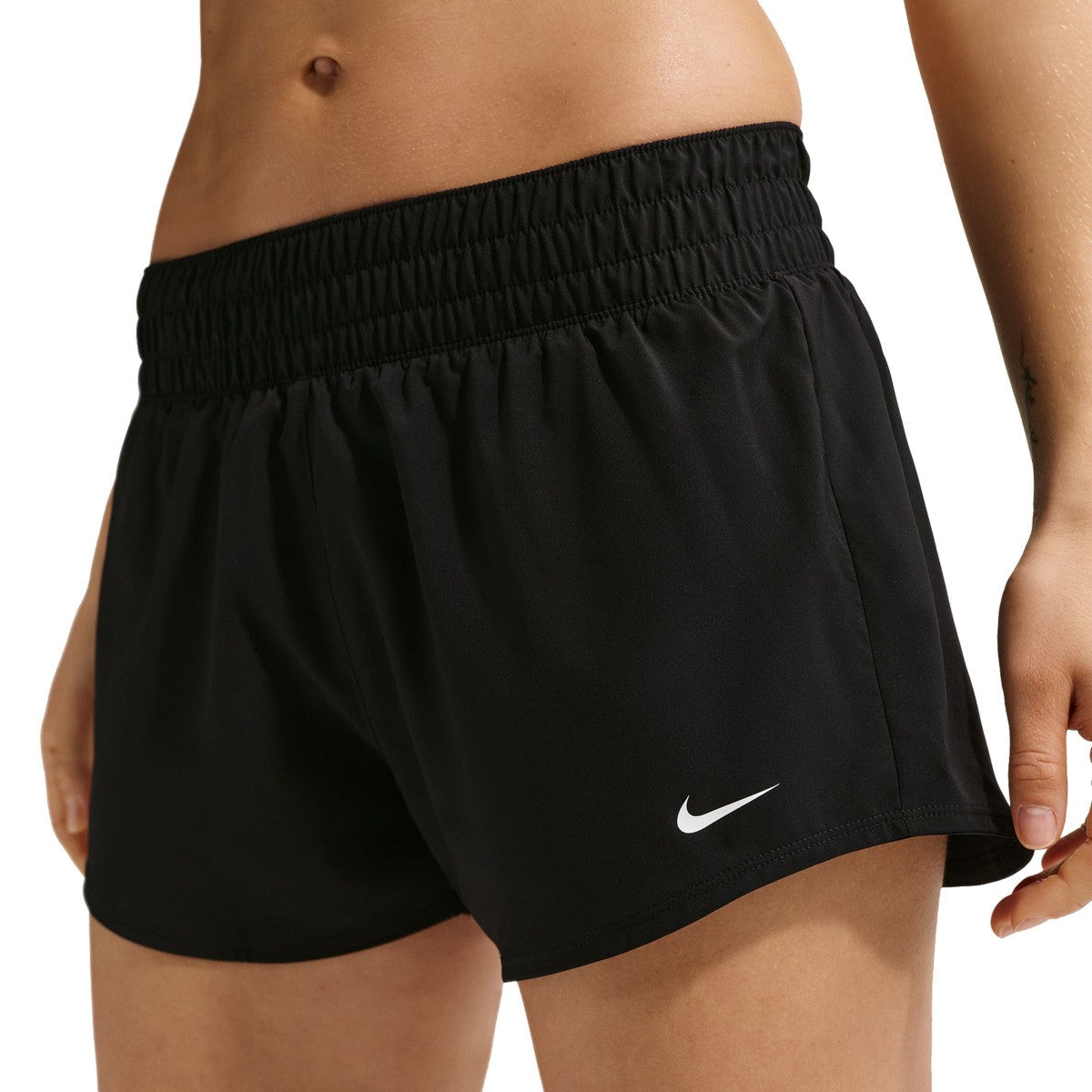 Nike Womens Dri-Fit Mid-Rise 3in. Brief-Lined Shorts