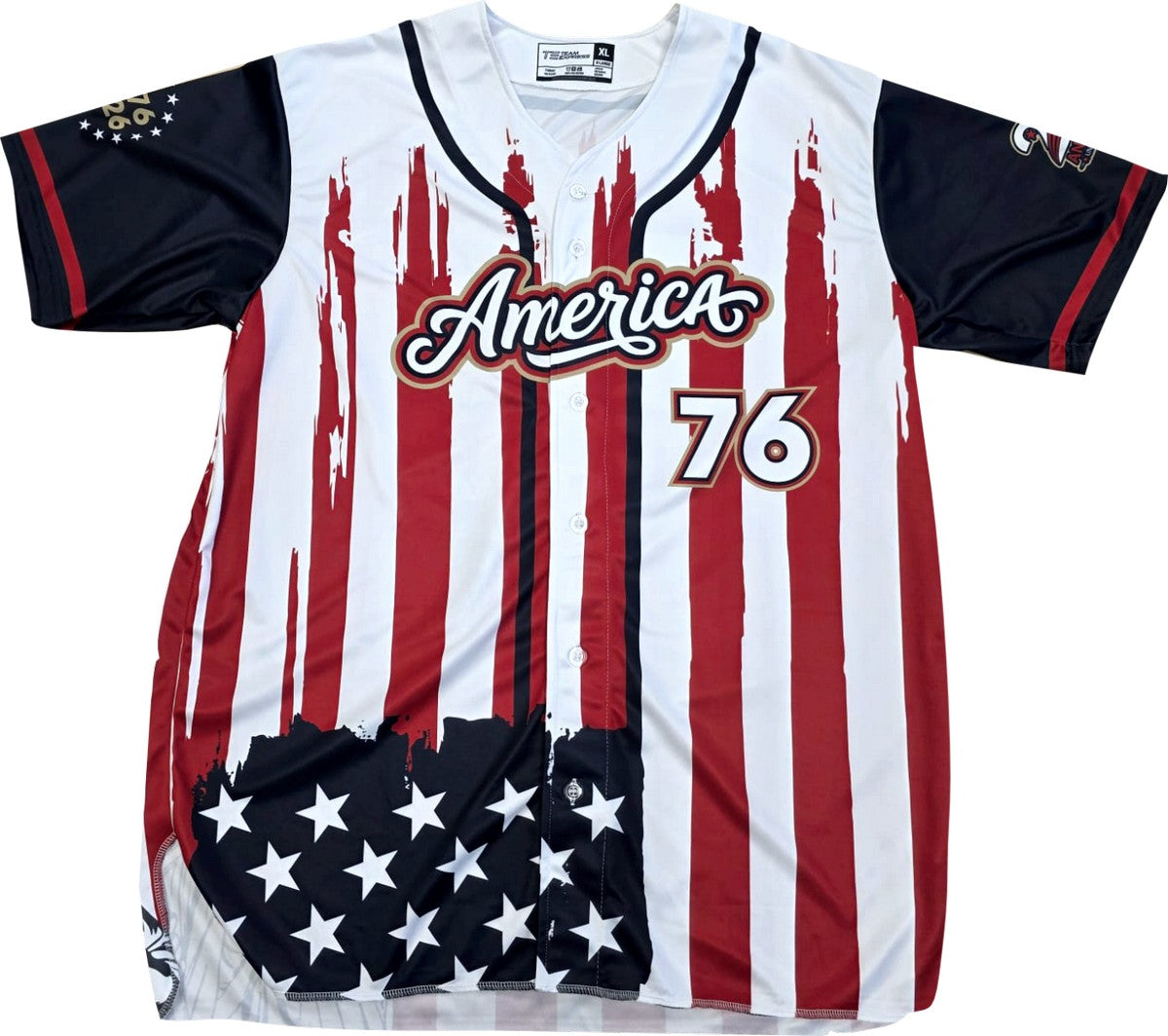 Team Express Adult USA250 Full Button Baseball Jersey