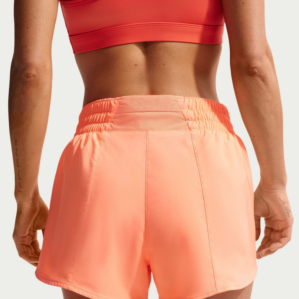 Nike Womens Dri-Fit Mid-Rise 3in. Brief-Lined Shorts