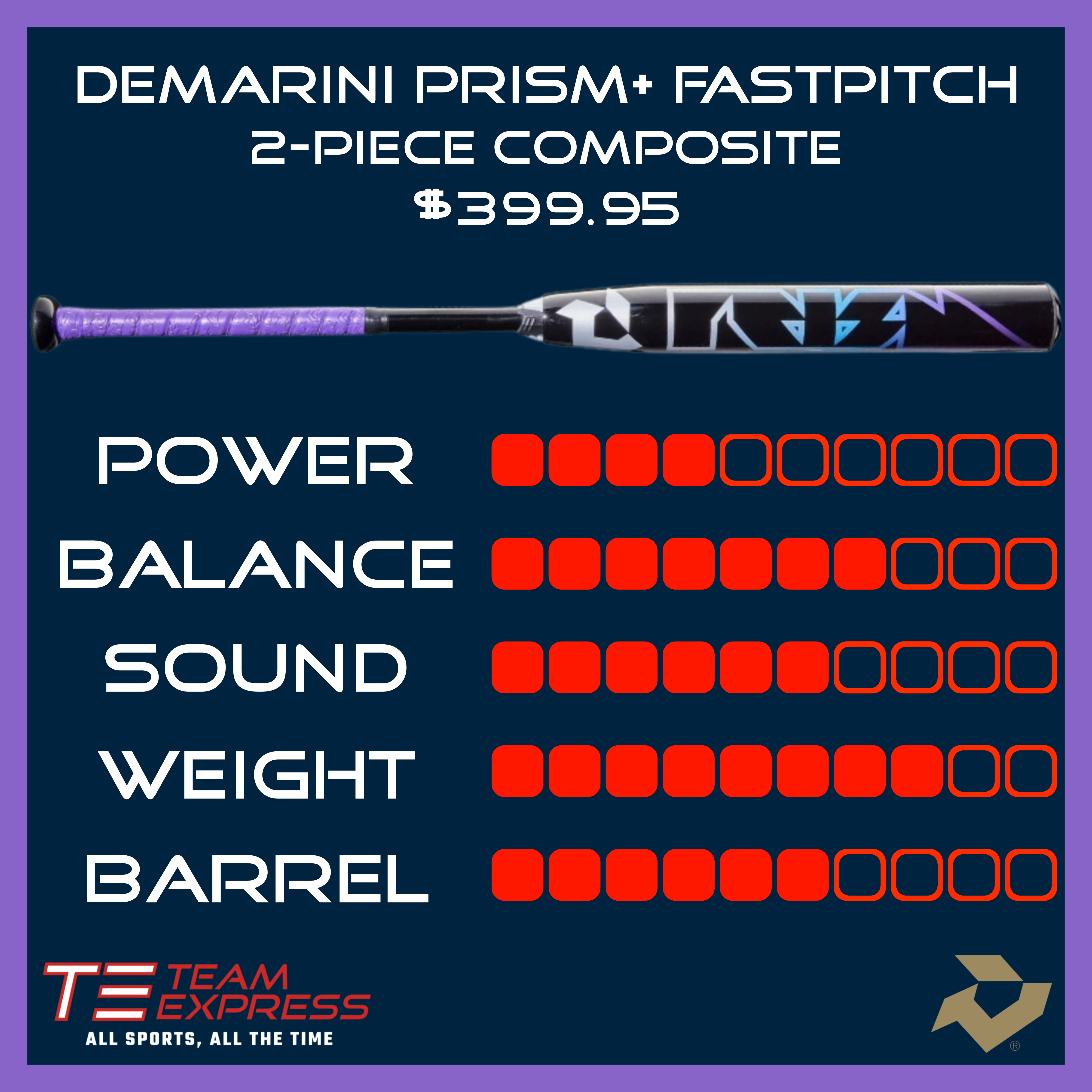 DeMarini 2026 Pris+ Fastpitch Bat