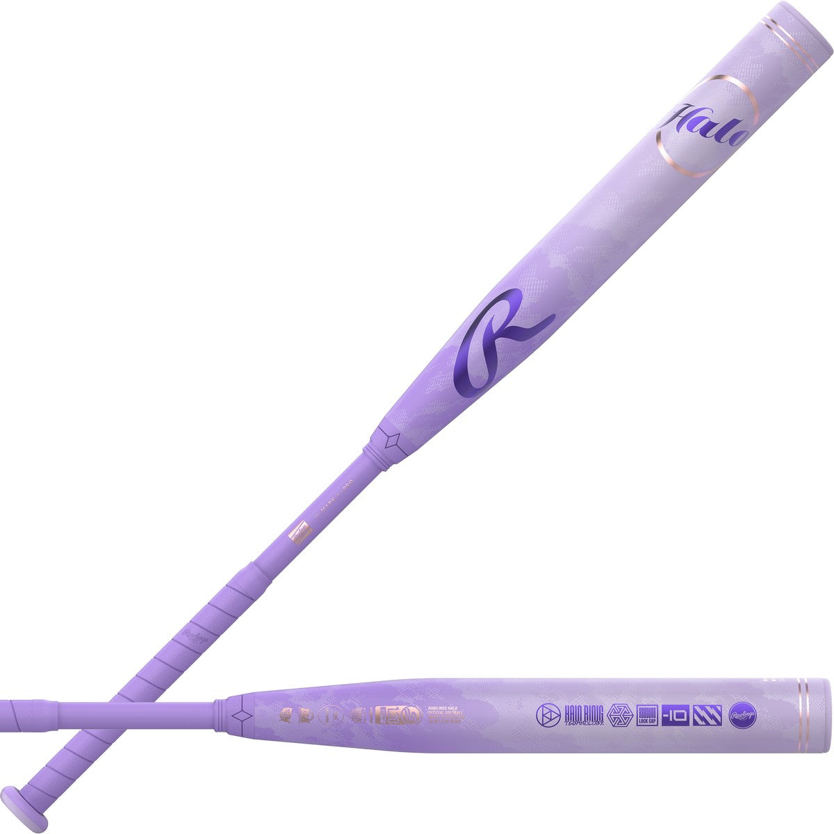 Rawlings 2027 Halo 2-Piece Gapped Barrel Wall Design -10 Fastpitch Bat
