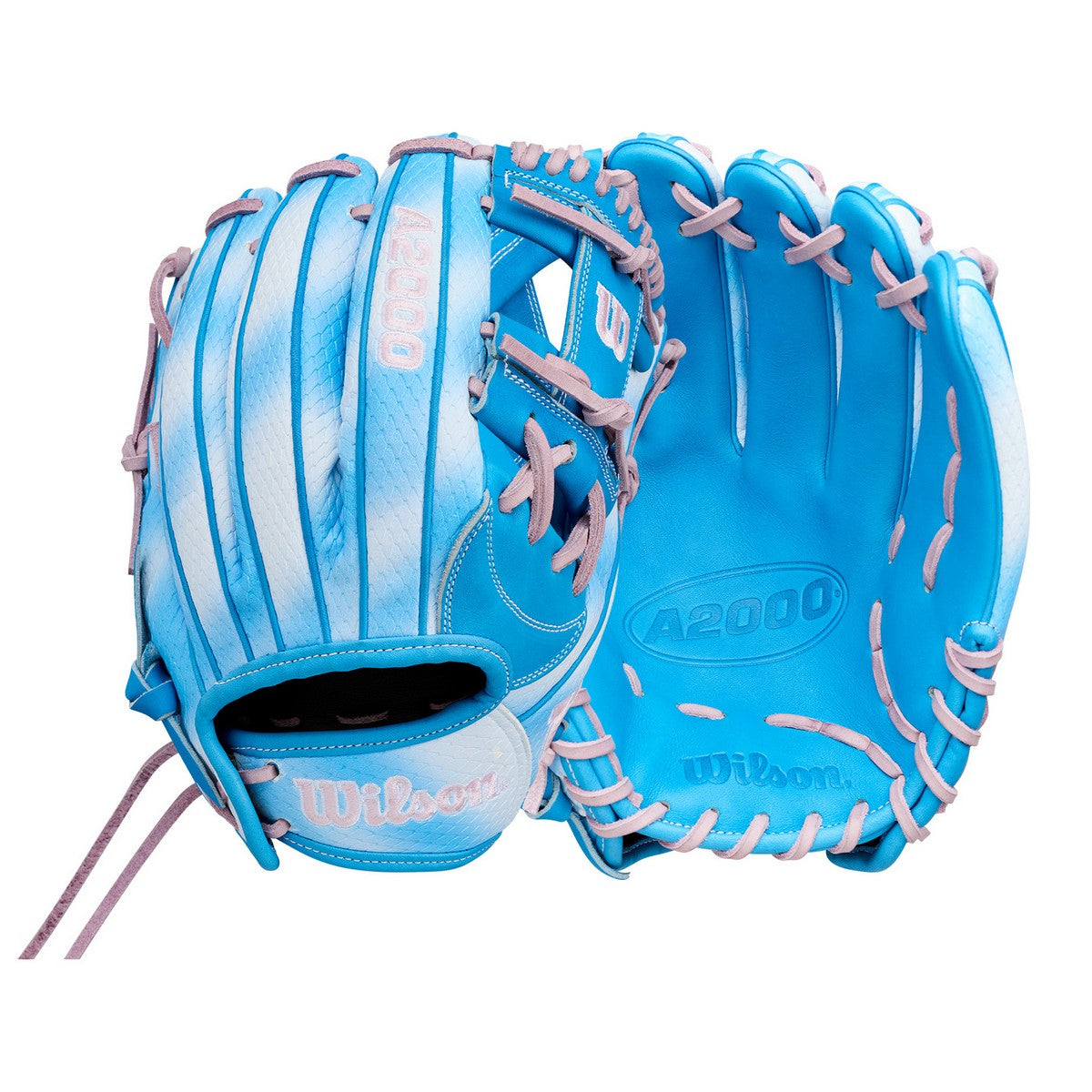 Rawlings Heart of the Hide, Easton Ghost NX, and Wilson A2000 Fielder'