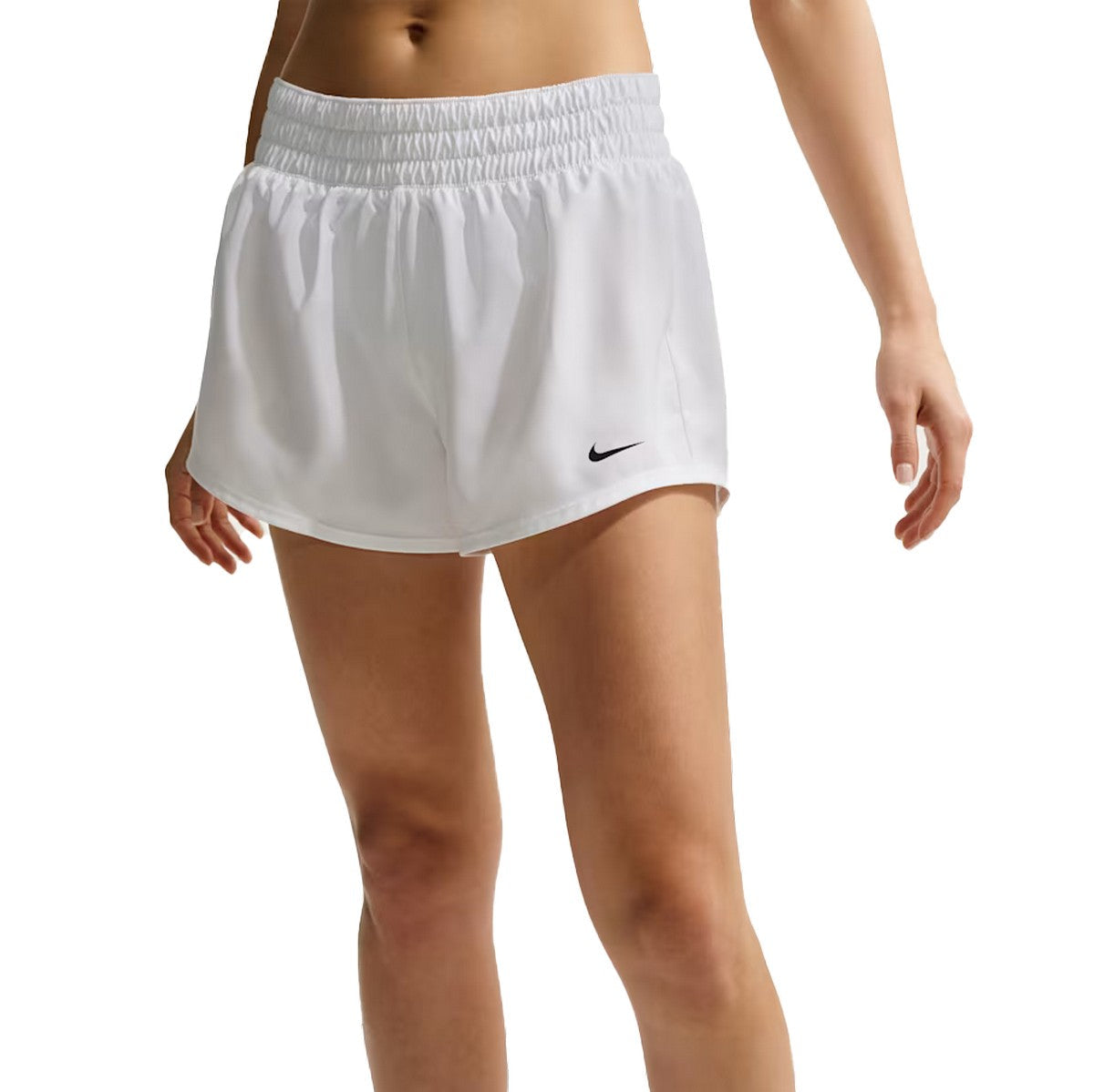 Nike Womens Dri-Fit Mid-Rise 3in. Brief-Lined Shorts