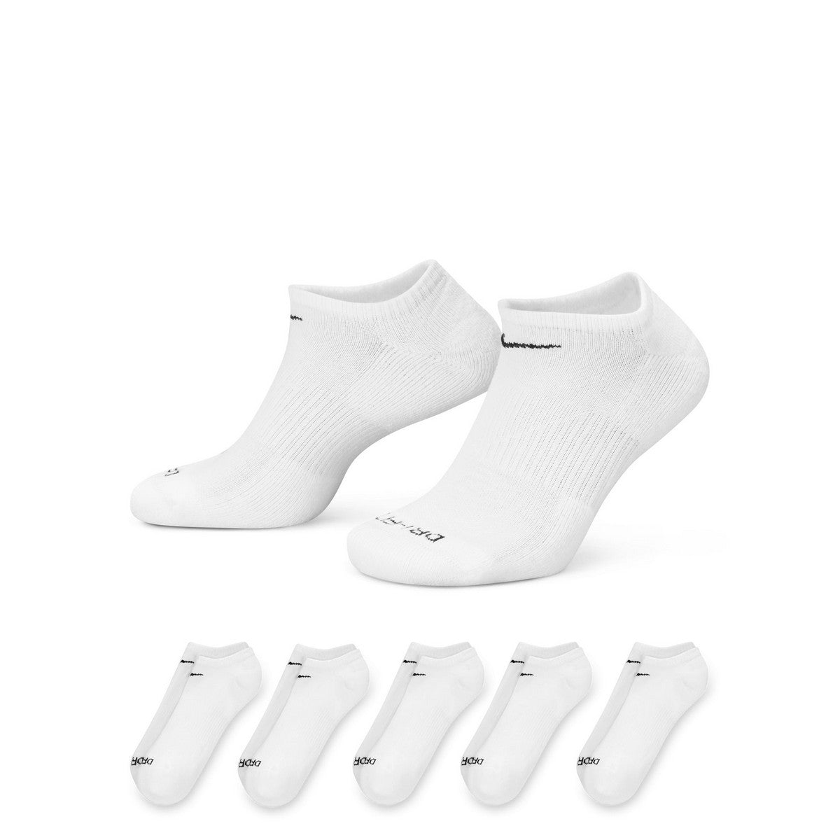Nike Everyday Plus Cushioned No-Show Training Socks (6-Pack)
