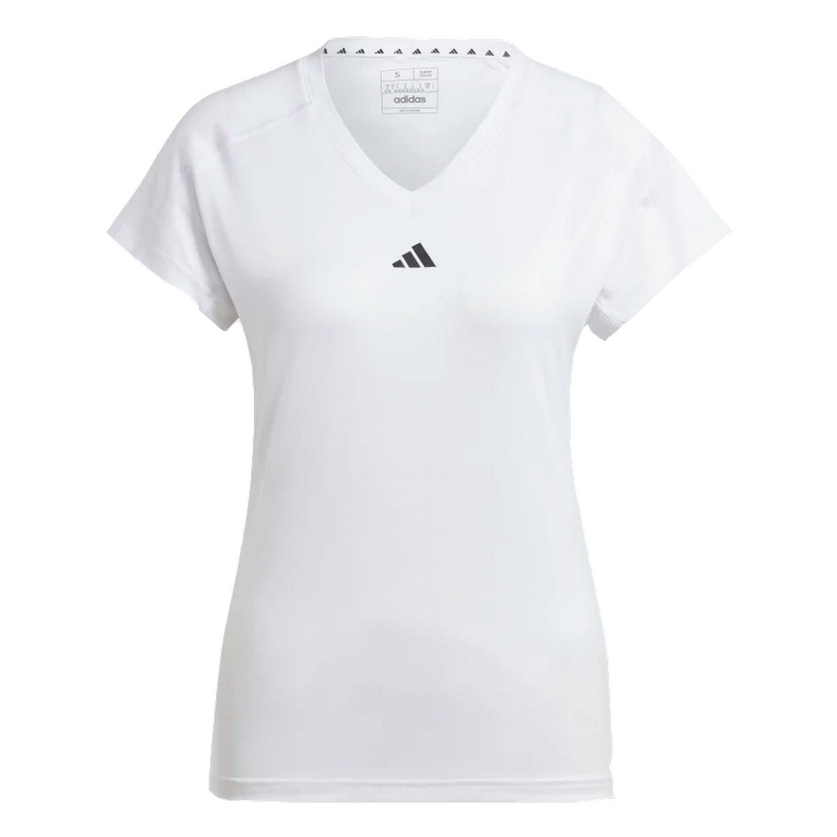 Adidas Womens Train Essentials Minimal V-Neck Tee