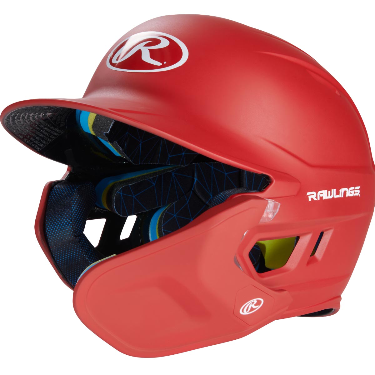 Rawlings Junior One Tone MACH Adjust Right Hand Batter Helmet with Adjustable Faceguard One
