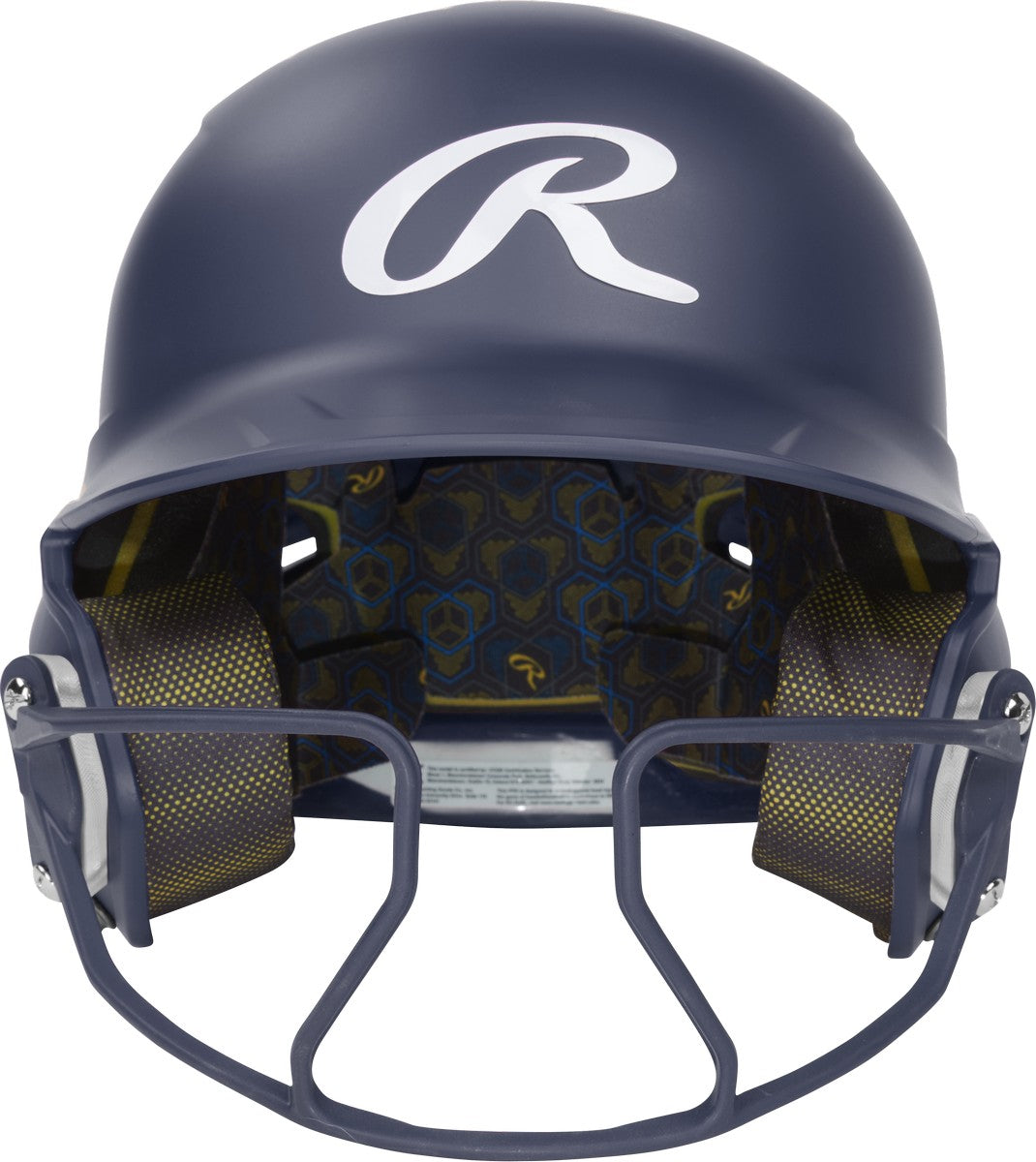 Rawlings Senior Fastpitch Matte Mach Hi-Viz 1-Tone Batting Helmet with Attached HiViz Face Guard