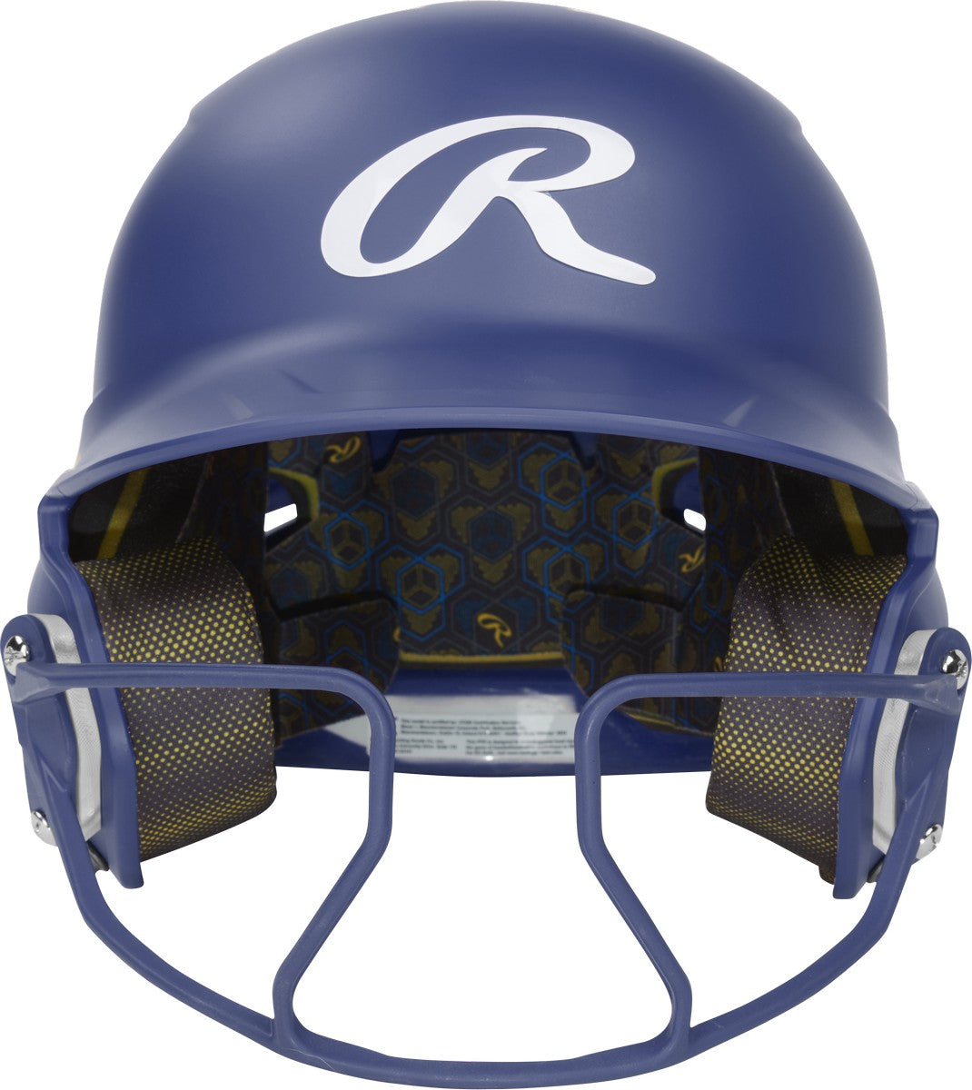 Rawlings Senior Fastpitch Matte Mach Hi-Viz 1-Tone Batting Helmet with Attached HiViz Face Guard