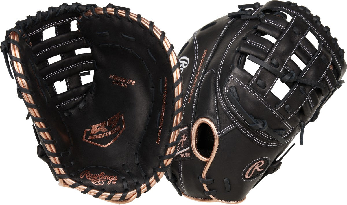 Rawlings R9 RR9SBFBM-17B 12.5" Fastpitch Softball First Base Mitt